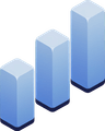 A rising bar chart