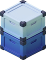 A stack of storage crates